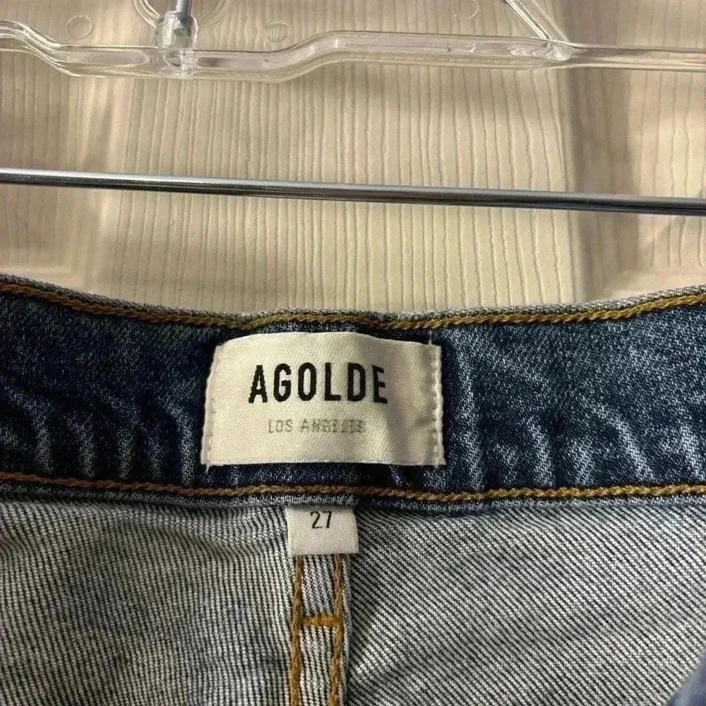 Agolde Toni Mid Rise Straight Jeans - Picture 5 of 9